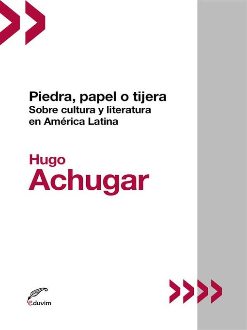 Title details for Piedra, papel o tijera. by Hugo Achugar - Available